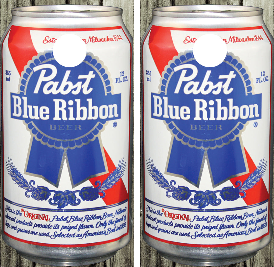 Pabst Blue Ribbon Can Cornhole Wrap FREE LAMINATE