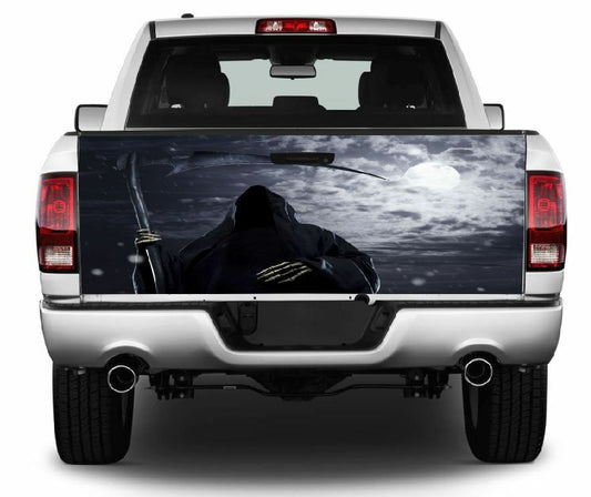 Grim Reaper Truck Tailgate Wrap Vinyl Graphic Decal Sticker