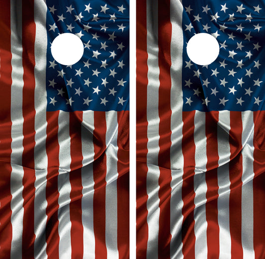 American Flag USA Cornhole Wrap FREE LAMINATE