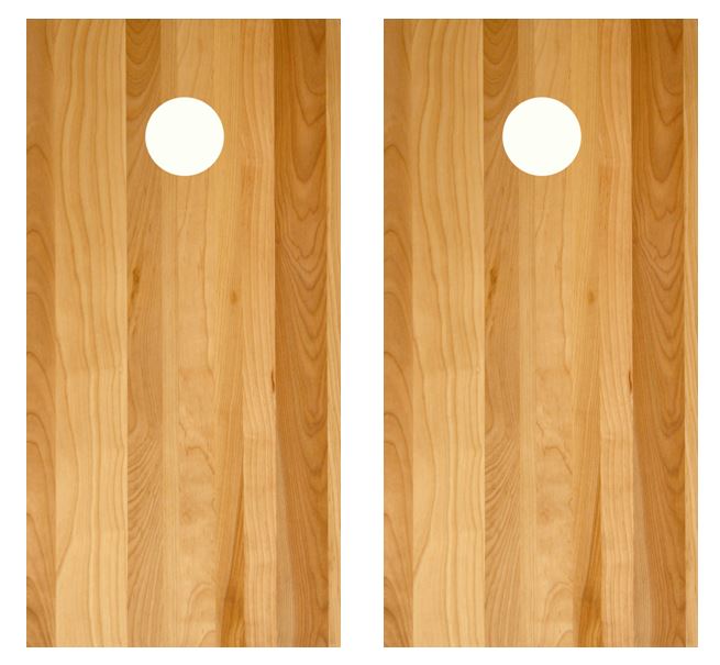 Light Plank Wood Cornhole Wood Board Skin Wrap
