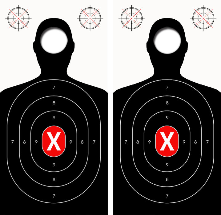 Target Practice Silhouette Cornhole Wrap Decal with Free Laminate Included