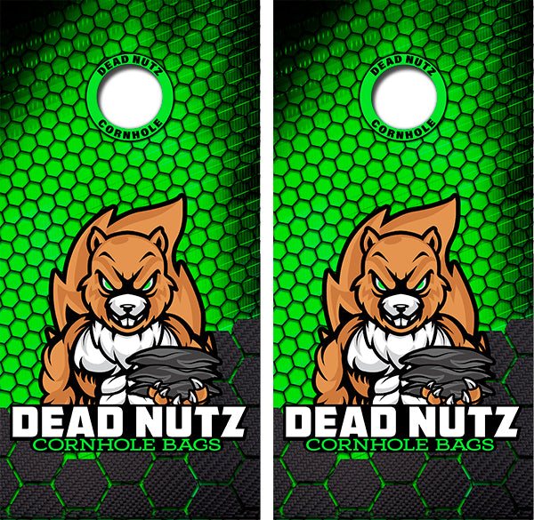 Dead Nutz Cornhole Wrap Decal with Free Laminate Included