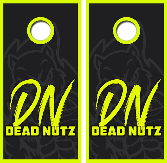 Dead Nutz Cornhole Wrap Decal with Free Laminate Included