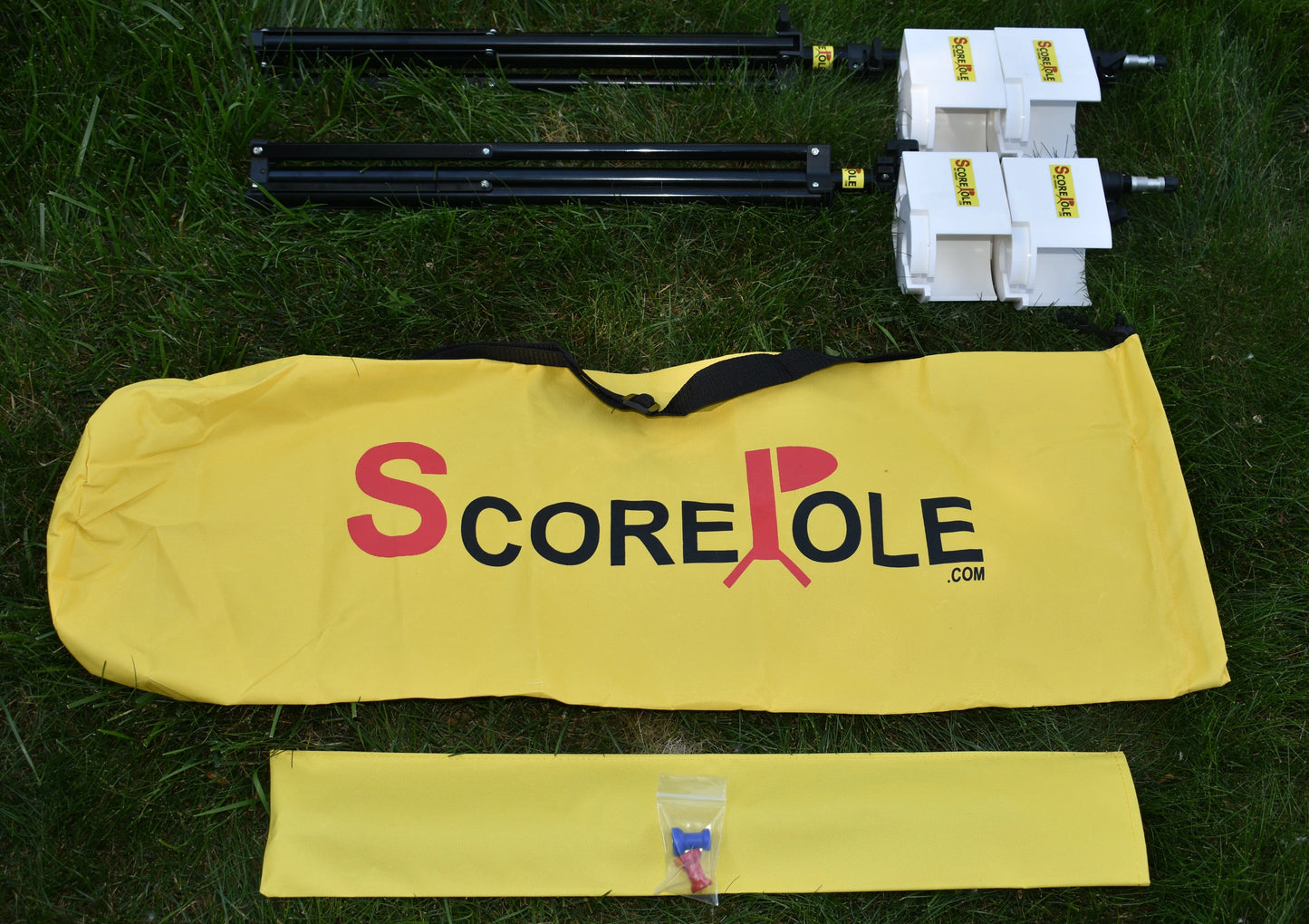 Scorepole Scoring System for Cornhole, Horseshoes and Other Yard Game