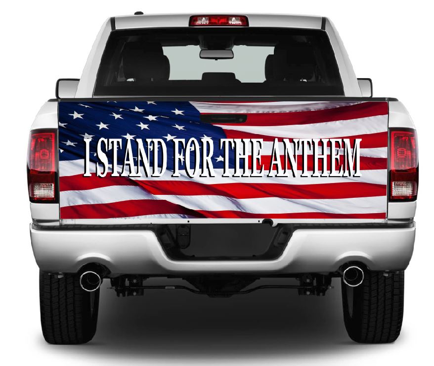 I Stand For The Anthem Tailgate Wrap Vinyl Graphic Decal Sticker