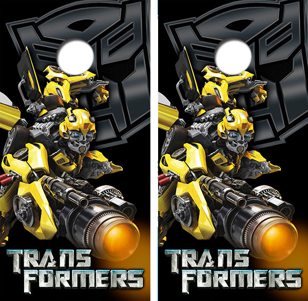 Transformers Bumblebee Cornhole Wrap Decal with Free Laminate Included